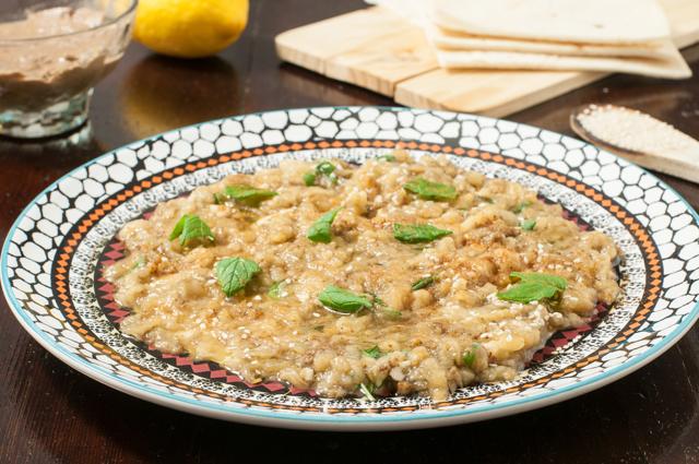 Babaganoush is a dip made of roasted Aubergines. (Shutterstock)