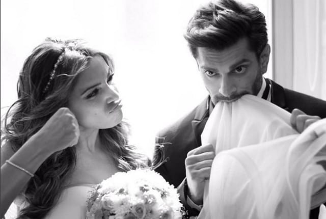 A picture from Bipasha and Karan’s super-cute prenup photoshoot.