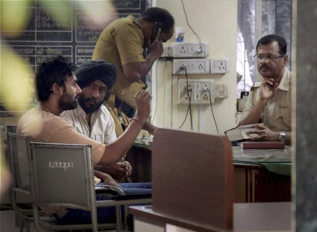 TV producer and actor Rahul Raj Singh at Bangur police station in Mumbai on Tuesday in connection with the investigations in Pratyusha Banerjee suicide case on April 19. (PTI)