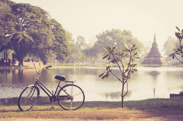Explore Sukhothai Historical Park by bike. (Istock) Explore Sukhothai Historical Park by bike. (Istock)