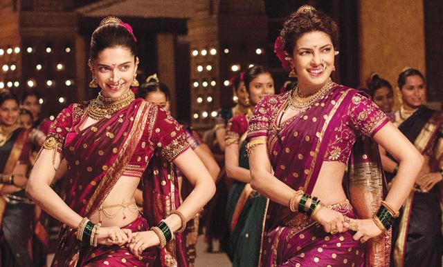Deepika Padukone with Priyanka Chopra in Bajirao Mastani. Deepika Padukone with Priyanka Chopra in Bajirao Mastani.