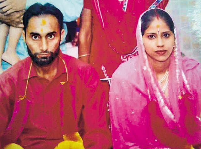 Murder accused Didar Singh with his deceased wife Navjeet Kaur. (HT Photo) Murder accused Didar Singh with his deceased wife Navjeet Kaur. (HT Photo)