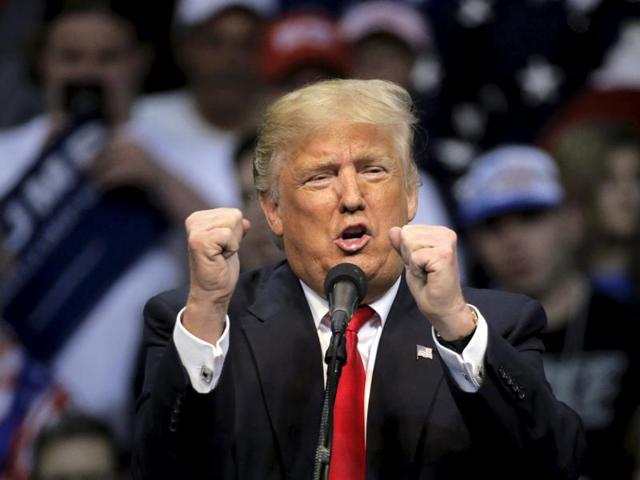 US Republican presidential candidate Donald Trump speaks during a rally in Wilkes-Barre, Pennsylvania. (REUTERS) US Republican presidential candidate Donald Trump speaks during a rally in Wilkes-Barre, Pennsylvania. (REUTERS)