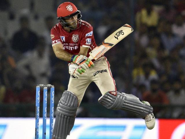 Glenn Maxwell hits a shot. (Keshav Singh/HT Photo) Glenn Maxwell hits a shot. (Keshav Singh/HT Photo)