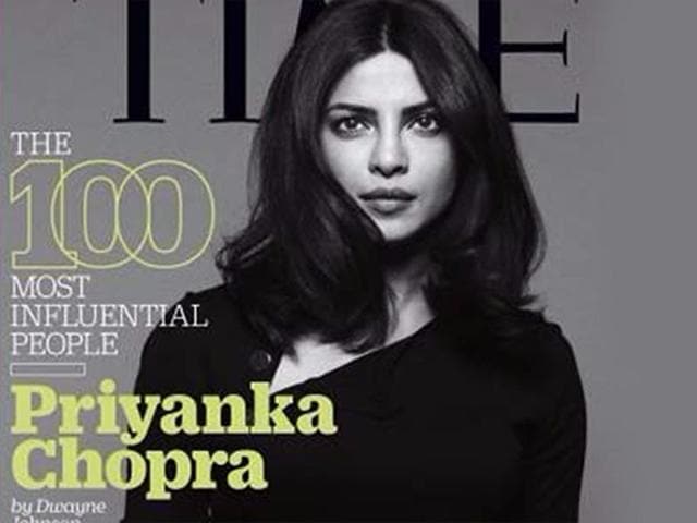 The cover of TIME Magazine featuring Priyanka Chopra.