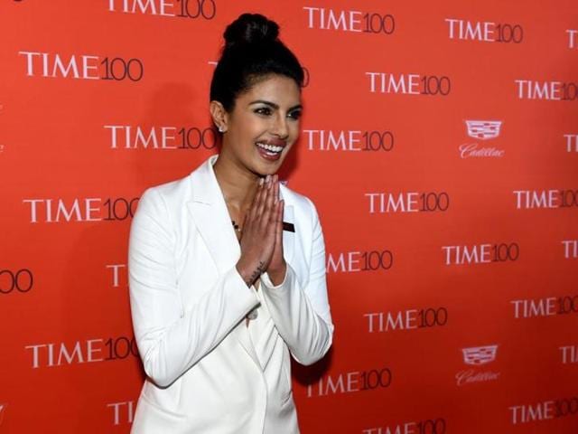 Priyanka Chopra attends the Time 100 Gala celebrating the Time 100 issue of the Most Influential People at The World at Jazz at Lincoln Center on Tuesday. (AFP) Priyanka Chopra attends the Time 100 Gala celebrating the Time 100 issue of the Most Influential People at The World at Jazz at Lincoln Center on Tuesday. (AFP)