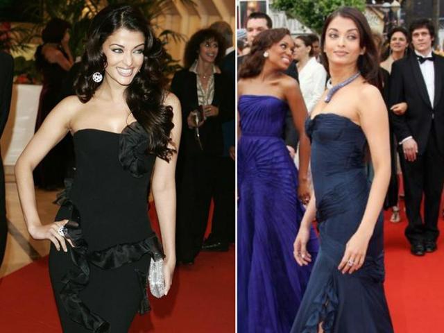 Aishwarya played it safe in 2006 by choosing standard gowns by reliable designers. (Agencies) Aishwarya played it safe in 2006 by choosing standard gowns by reliable designers. (Agencies)
