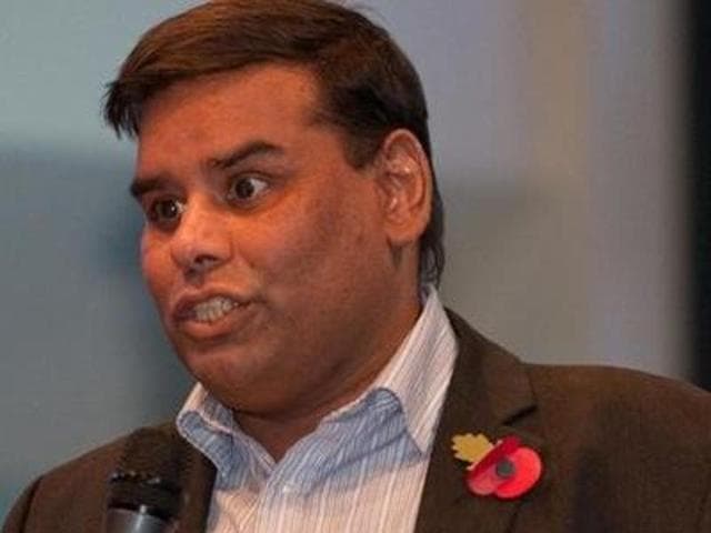 Pakistani-origin MP Khalid Mahmood said organisers of the event attended by hundreds of British Sikhs over the weekend should ensure such banners do not feature in future celebrations. (Photo: Twitter) Pakistani-origin MP Khalid Mahmood said organisers of the event attended by hundreds of British Sikhs over the weekend should ensure such banners do not feature in future celebrations. (Photo: Twitter)