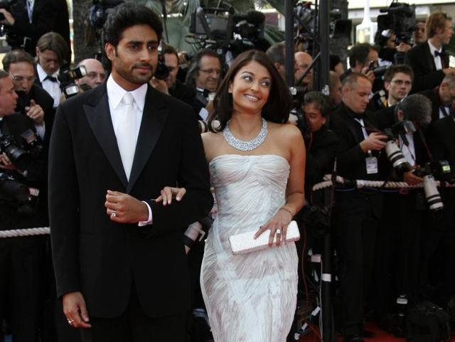 The newly-wed Mrs. Aishwarya Rai Bachchan made a dazzling appearance in a Giorgio Armani gown with her husband, actor Abhishek Bachchan, in 2007. (Reuters) The newly-wed Mrs. Aishwarya Rai Bachchan made a dazzling appearance in a Giorgio Armani gown with her husband, actor Abhishek Bachchan, in 2007. (Reuters)