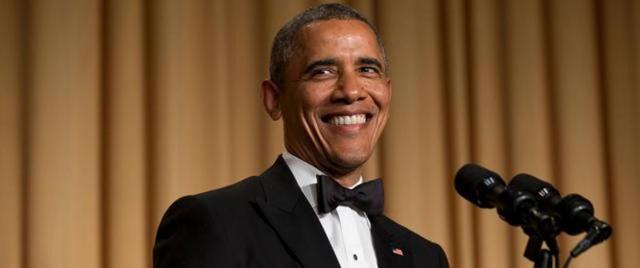 President Obama cracks a joke at last year’s Correspondent’s Dinner. President Obama cracks a joke at last year’s Correspondent’s Dinner.
