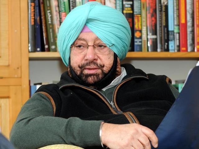 Punjab Congress chief Captain Amarinder Singh(HT File Photo)