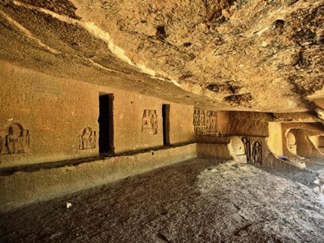 The series of caves tucked inside the heart of Mumbai’s only forest patch date back to 2nd Century AD.(Photo: Aalok Soni/HT)