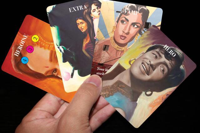 The game represents the ingredients required to make a perfect Bollywood film: a hero, a heroine, a villain and his vamp, extras, romantic songs and an item number*. (Courtesy: Ranjit Dahiya ) The game represents the ingredients required to make a perfect Bollywood film: a hero, a heroine, a villain and his vamp, extras, romantic songs and an item number*. (Courtesy: Ranjit Dahiya )