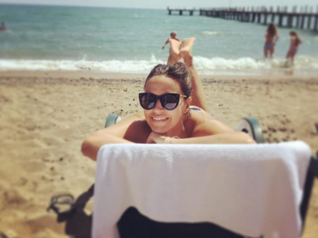 Neha Dhupia is sunning herself on a scenic Turkey beach and we are turning a becoming green in sweltering heat in India. (Instagram) 