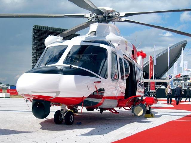 The AgustaWestland AW101 chopper, configured to meet diverse roles for pre-dominantly Maritime and Utility tasks. AgustaWestland Ltd signed a Rs 3600 crore deal in 2010 with India for the supply of 12 AW-101 VVIP choppers. The company is a subsidiary of the Italian conglomerate Finmeccanica. (agustawestland.com) The AgustaWestland AW101 chopper, configured to meet diverse roles for pre-dominantly Maritime and Utility tasks. AgustaWestland Ltd signed a Rs 3600 crore deal in 2010 with India for the supply of 12 AW-101 VVIP choppers. The company is a subsidiary of the Italian conglomerate Finmeccanica. (agustawestland.com)