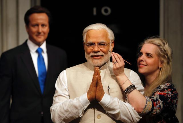 The figure is featured in the famous attraction’s popular “World Leaders” enclosure alongside present day leaders Barack Obama, David Cameron, Angela Merkel and Francoise Holland, as well as political heavyweights of the past including Mahatma Gandhi and Winston Churchill. (AFP) The figure is featured in the famous attraction’s popular “World Leaders” enclosure alongside present day leaders Barack Obama, David Cameron, Angela Merkel and Francoise Holland, as well as political heavyweights of the past including Mahatma Gandhi and Winston Churchill. (AFP)
