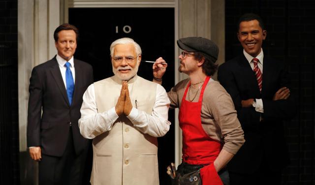 General Manager of Madame Tussauds London, Edward Fuller, said, “We are delighted that Mr Modi was able to see this very figure in India last week, and to welcome him to Madame Tussauds London. (AFP) General Manager of Madame Tussauds London, Edward Fuller, said, “We are delighted that Mr Modi was able to see this very figure in India last week, and to welcome him to Madame Tussauds London. (AFP)