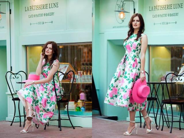 Feel the power of flowers with a floral dress: Romantic or conceptual, trendy, vintage or contemporary. Just remember that a little goes a long way, so select a dress that flatters your body type and go easy on the accessories. (AFP) Feel the power of flowers with a floral dress: Romantic or conceptual, trendy, vintage or contemporary. Just remember that a little goes a long way, so select a dress that flatters your body type and go easy on the accessories. (AFP)