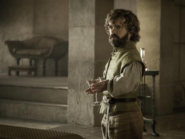Tyrion talking with Varys and others on how to run Mereen. (HBO)