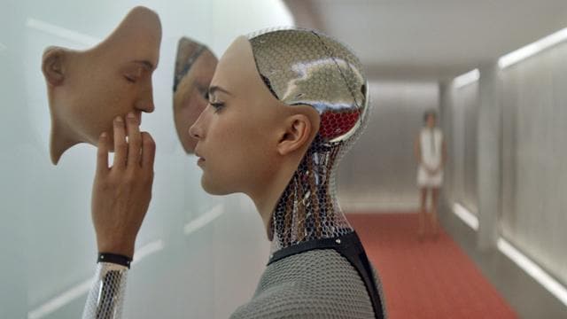 Alicia Vikander played a female bot in Ex Machina. (YouTube)