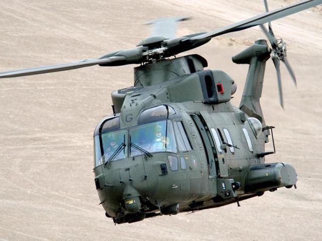 A file photo of an AgustaWestland helicopter. (HT File Photo) A file photo of an AgustaWestland helicopter. (HT File Photo)