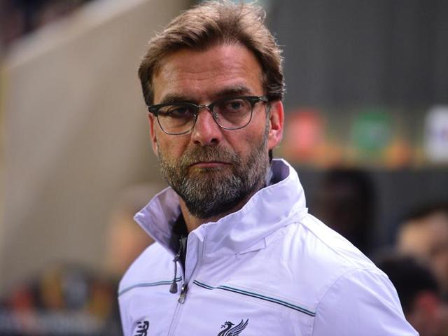 Liverpool's German coach Jurgen Klopp looks on during the UEFA Europa League semifinals first leg.(Reuters Photo)