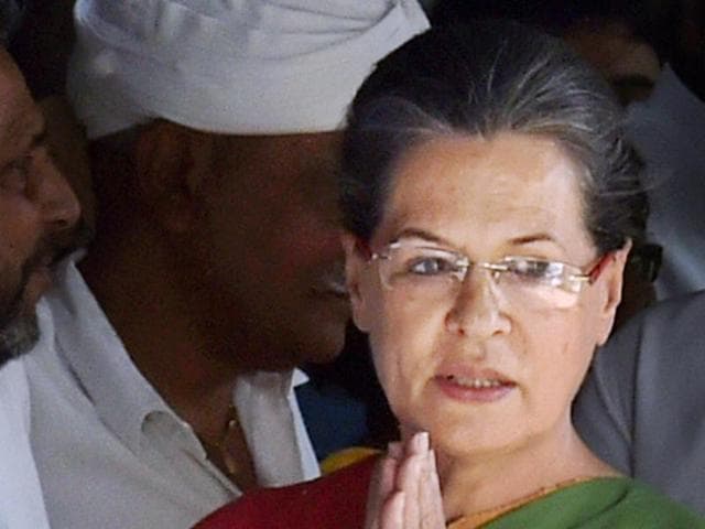 New Delhi: Congress President Sonia Gandhi in a meeting with Haryana Janhit Congress party members who merged with the Congress Party at 10 Janpath in New Delhi on Thursday. PTI Photo by Atul Yadav (PTI4_28_2016_000048B) (PTI) New Delhi: Congress President Sonia Gandhi in a meeting with Haryana Janhit Congress party members who merged with the Congress Party at 10 Janpath in New Delhi on Thursday. PTI Photo by Atul Yadav (PTI4_28_2016_000048B) (PTI)