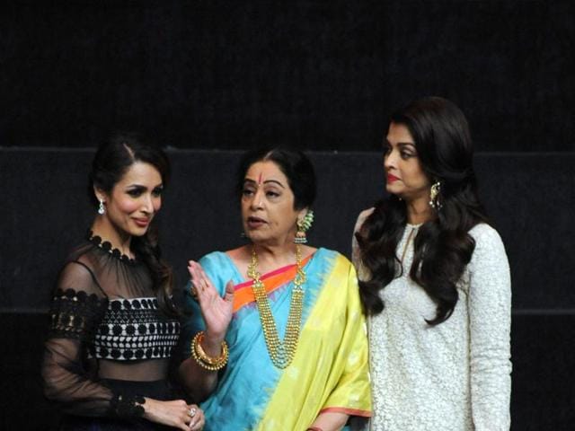 But Kirron Kher makes sure the girls know who still rules the world. (AFP)