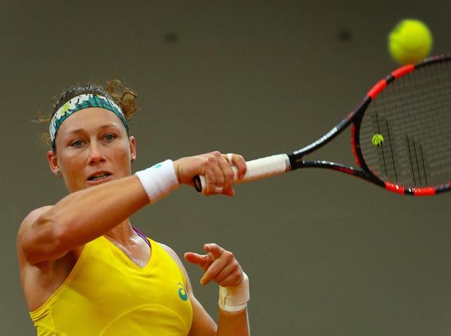 Sam Stosur will face either Karolina Pliskova or Lucie Safarova in the final. (AFP) Sam Stosur will face either Karolina Pliskova or Lucie Safarova in the final. (AFP)