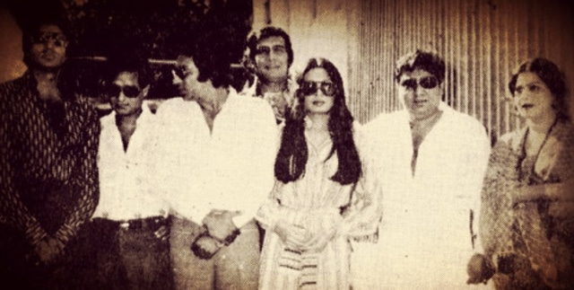 Amitabh Bachchan at the mahurat shot of Namak Halal.