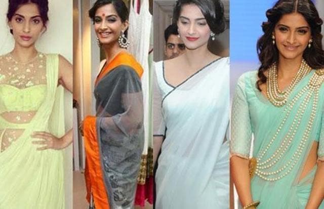 Being somewhat of a pioneer in the field of fashion, actress Sonam Kapoor has been seen wearing a sari often. (Pinterest) Being somewhat of a pioneer in the field of fashion, actress Sonam Kapoor has been seen wearing a sari often. (Pinterest)