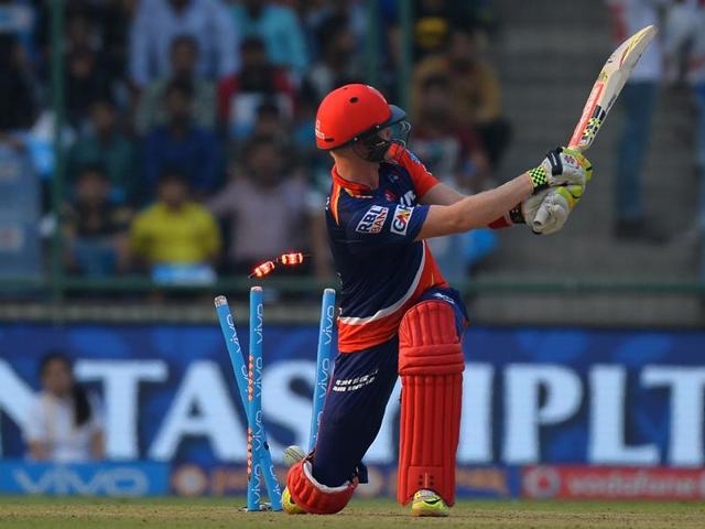 Sam Billings is bowled by Umesh Yadav. (AFP)