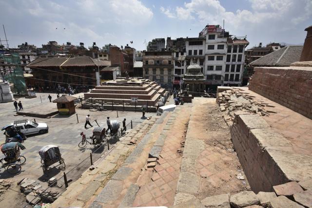 The ruins of Durbar Square (RAJ K RAJ/Hindustan Times) The ruins of Durbar Square (RAJ K RAJ/Hindustan Times)