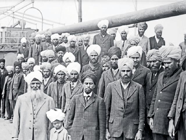 Sikhs who travelled in the Japanese steamship Komagata Maru in 1914. (HT File) Sikhs who travelled in the Japanese steamship Komagata Maru in 1914. (HT File)