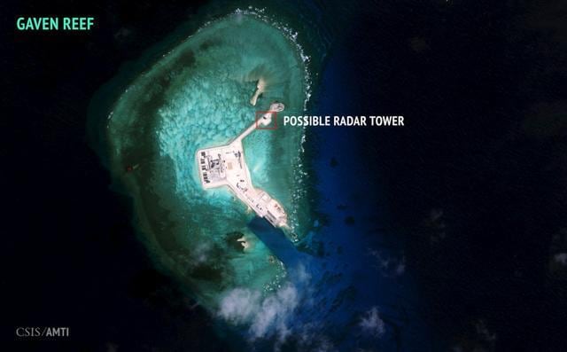 A satellite image released by the Asian Maritime Transparency Initiative at Washington's Centre for Strategic and International Studies shows construction of possible radar tower facilities in the Spratly Islands in the disputed South China Sea in this image released on February 23, 2016. (Reuters file photo) A satellite image released by the Asian Maritime Transparency Initiative at Washington's Centre for Strategic and International Studies shows construction of possible radar tower facilities in the Spratly Islands in the disputed South China Sea in this image released on February 23, 2016. (Reuters file photo)