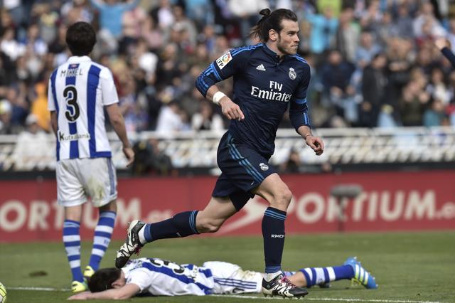 Real Madrid's Gareth Bale celebrates after scoring a goal during the Spanish La Liga. (AP Photo) Real Madrid's Gareth Bale celebrates after scoring a goal during the Spanish La Liga. (AP Photo)