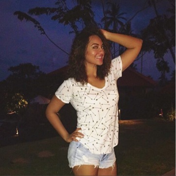 Actor Sonakshi Sinha in Sri Lanka. (Instagram)