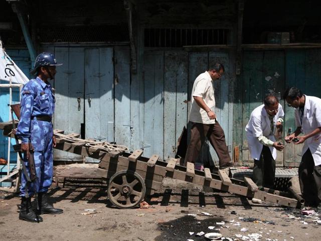 Principal sessions judge SB Agrawal was hearing an application filed by one of the accused in the 2008 Malegaon bomb blast case. Principal sessions judge SB Agrawal was hearing an application filed by one of the accused in the 2008 Malegaon bomb blast case.