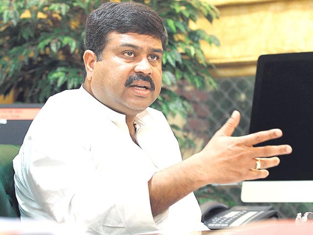 Oil minister Dharmendra Pradhan. (HT Archive) Oil minister Dharmendra Pradhan. (HT Archive)