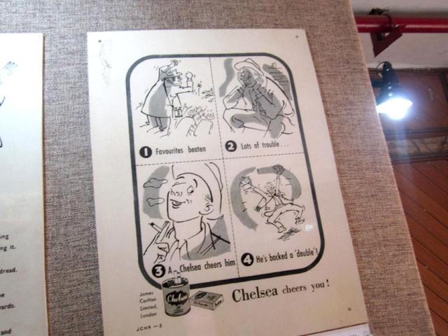 Some of his sketches were showcased in an exhibition in Delhi to celebrate 100 years of cinema in India in 2013. This sketch by Ray for an ad for Chelsea cigarettes tells the story of a cricketer struggling to find his bowling rhythm till the lunch break. He goes back to the dressing room, smokes a Chelsea cigarette and strikes immediately on the field by taking a wicket! (Sweta Kaushal/Hindustan Times)