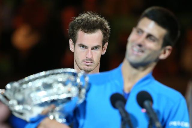 The seemingly unlikely scenario of Andy Murray naming his first-born after Novak Djokovic had much higher odds than one might have thought. (Getty Images) The seemingly unlikely scenario of Andy Murray naming his first-born after Novak Djokovic had much higher odds than one might have thought. (Getty Images)