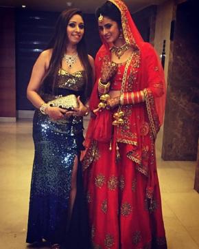 Mihika Verma looks pretty in the red lehenga. (Facebook)