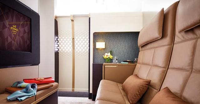 Eithad’s A380 Airbus fit with The Residence has been introduced as a daily flight from Mumbai and flies to London, Abu Dhabi and New York. The flight to New York, the longest route of the three destinations, costs Rs 25.22 lakh for a one-way ticket. (Etihad.com) Eithad’s A380 Airbus fit with The Residence has been introduced as a daily flight from Mumbai and flies to London, Abu Dhabi and New York. The flight to New York, the longest route of the three destinations, costs Rs 25.22 lakh for a one-way ticket. (Etihad.com)