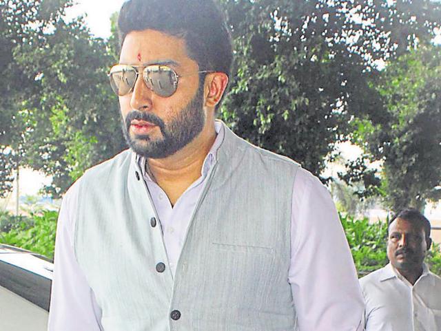 Abhishek Bachchan was spotted near his house in Mumbai. (Photo: Yogen Shah)