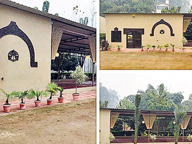 A glimpse of Moraad’s farmhouse that he turned into a film studio where shooting of epic serial ‘Mahabharat’ took place. (HT photo)