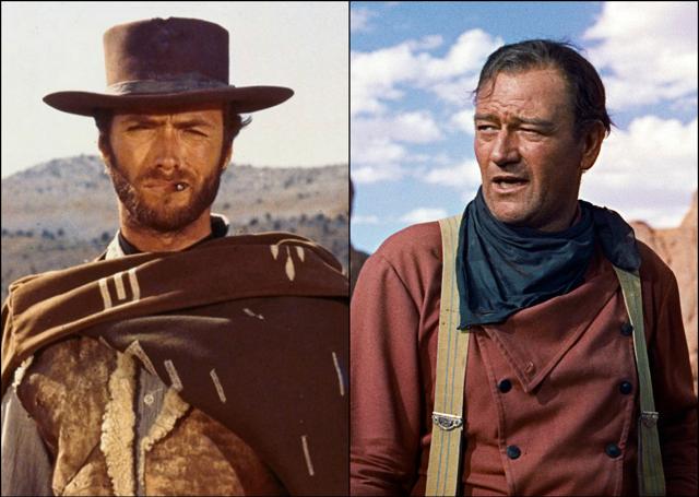From the chiseled, insouciant Robert Mitchum and the rugged, laconic Clint Eastwood to John Wayne, the most celebrated cowboy of all, Hollywood’s Western icons are invariably strong, brooding -- and white. From the chiseled, insouciant Robert Mitchum and the rugged, laconic Clint Eastwood to John Wayne, the most celebrated cowboy of all, Hollywood’s Western icons are invariably strong, brooding -- and white.