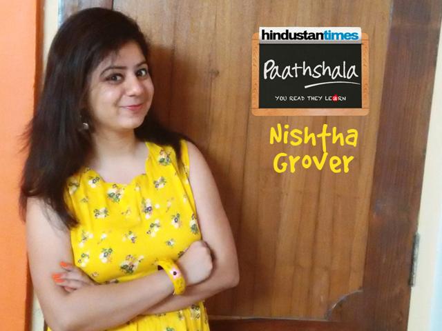 Nishtha Grover, a 19 year old student of Applied Psychology, enjoys volunteering with HT Paathshala and learning some valuable life lessons. (Special arrangement) Nishtha Grover, a 19 year old student of Applied Psychology, enjoys volunteering with HT Paathshala and learning some valuable life lessons. (Special arrangement)