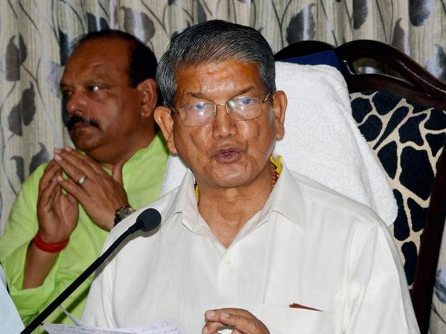Former Uttarakhand chief minister Harish Rawat addressing a press conference in Dehradun. (PTI Photo) Former Uttarakhand chief minister Harish Rawat addressing a press conference in Dehradun. (PTI Photo)