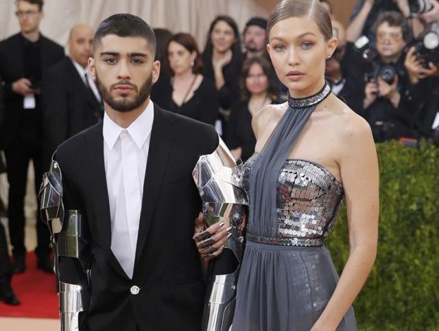 Model Gigi Hadid (R) and singer Zayn Malik were true to Met Gala’s theme of Manus x Machina: Fashion in an Age of Technology. (REUTERS) Model Gigi Hadid (R) and singer Zayn Malik were true to Met Gala’s theme of Manus x Machina: Fashion in an Age of Technology. (REUTERS)