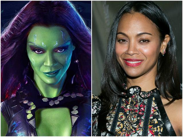 Zoe Saldana played the badass Gamora in Guardian’s of the Galaxy. Zoe Saldana played the badass Gamora in Guardian’s of the Galaxy.